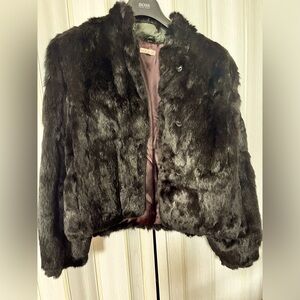 SHORT VINTAGE FUR COAT [100% RABBIT FUR]